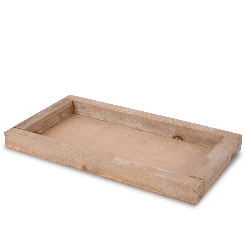 Holztablett mittel, braun