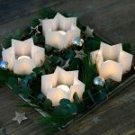 Sternkerze "Star" mit Teelicht – Bild 6
