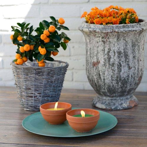 Citronella Teelichter – 12er Pack, Ideal Für Garten, Balkon & Terrasse, Vertreibt Insekten Natürlich