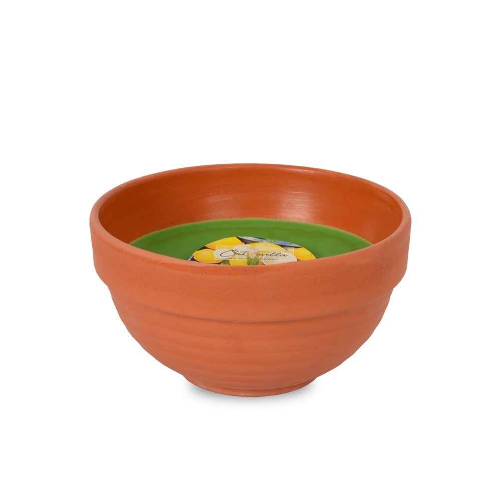 Citronella Kerze Terrakotta-Flammschale - 220mm Mückenschutz Für Garten