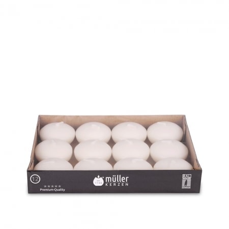 Schwimmkerzen Ocean Blau 8 Stück - 2,6x4,2 Cm Für Teich Und Pool