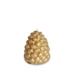 Formenkerze "Pinienzapfen", gold