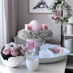 Teelichthalter-Set aus Glas, rosa – Bild 3