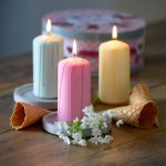 Stumpenkerze "Ice Cream" 120/60 – Bild 4