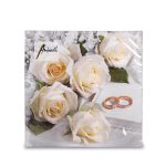 Papierservietten 30x30 cm, Hochzeit – Bild 2