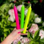 Kronenkerzen "Neon", 2er-Set – Bild 5