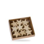 Holz-Sterne, 9er-Set
