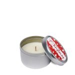 Duftkerze in Metalldose "Rot", Sweet Almond, 52/80 mm