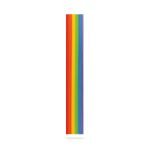 Verzierwachsrundstreifen "Regenbogen", 2x230mm, 18 Stück