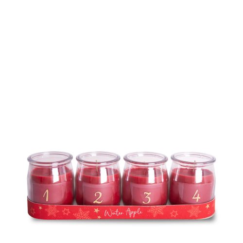 Advent Mini-Duftgläser-Set,4er
