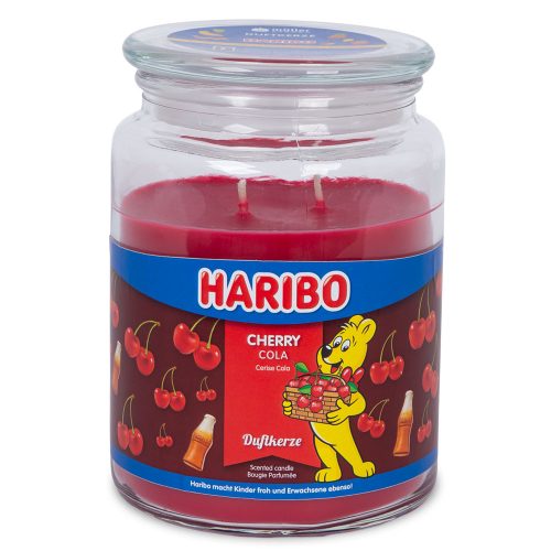 2-Docht-Kerzenglas "Haribo" mit Deckel